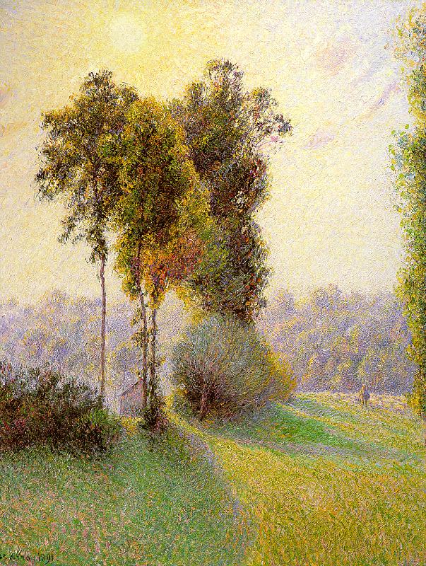 Camille Pissaro Sunset at St. Charles, Eragny